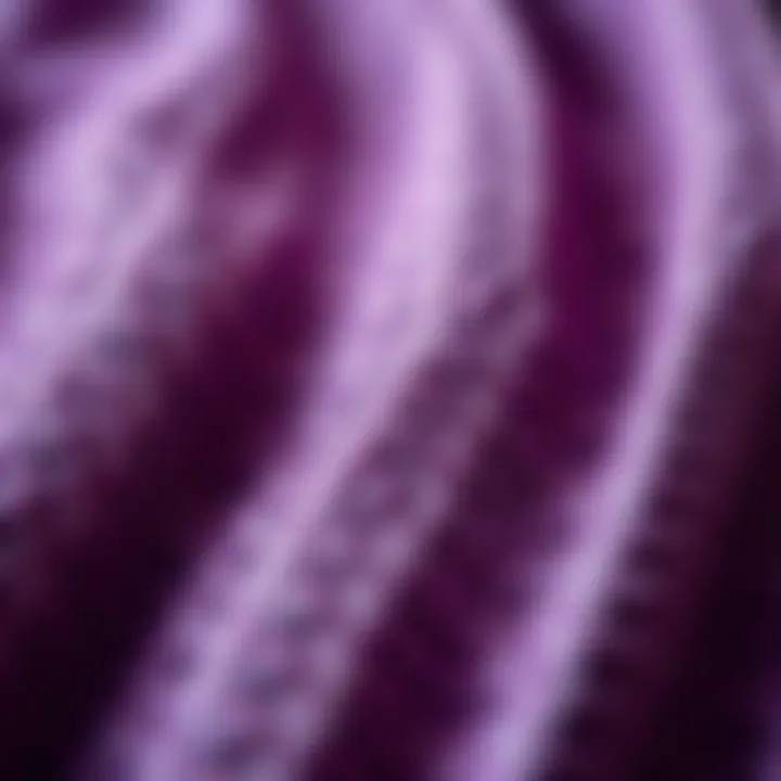 Close-up of knitted fabric highlighting texture and comfort