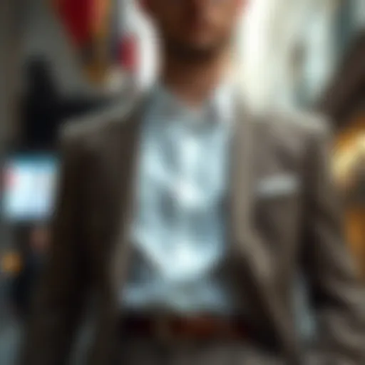 Elegant outfit featuring a shirt and suit combination