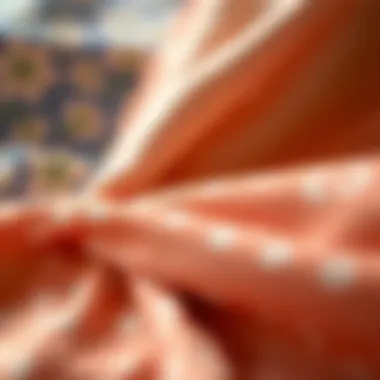 Fabric Textures of Tunic Dresses Close-up of fabric textures used in tunic dresses