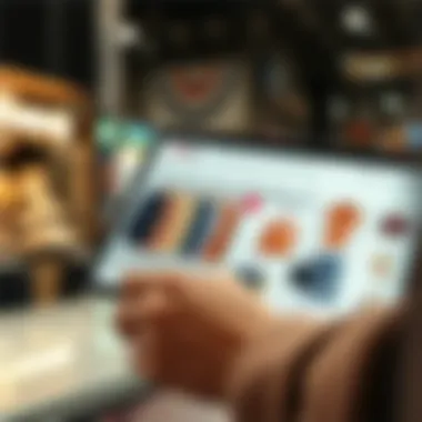 User-friendly online shopping experience highlighted on a digital device