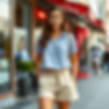 Versatile short set suitable for various occasions