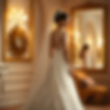 A stunning bridal gown designed by a renowned designer