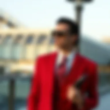 Stylish combination of Wessi suit with accessories