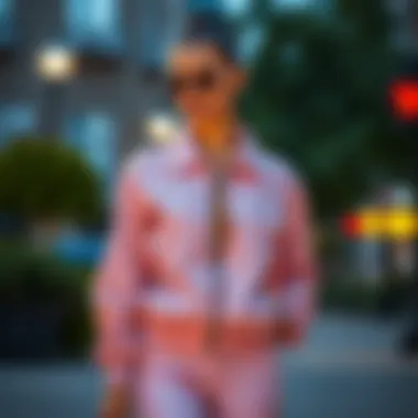 Fashionable outfit featuring a half zipper