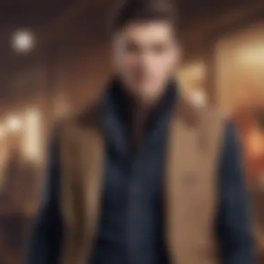 Sophisticated Layered Style Layered look with a sophisticated vest.