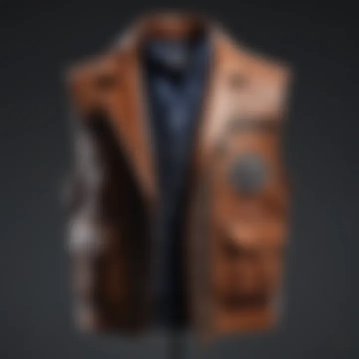 Trendy vest pairing with modern accessories.