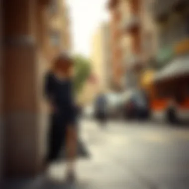 Casual Chic with Long Slit Dress Stylish pairing of a long slit dress with casual accessories for everyday wear