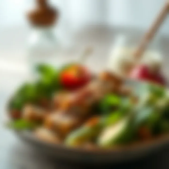 A balanced meal showcasing healthy ingredients