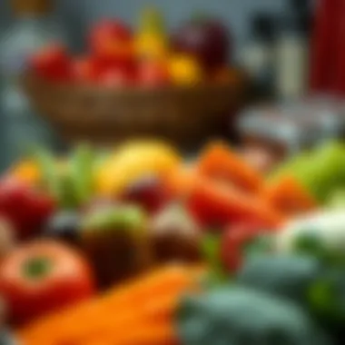 A colorful array of fruits and vegetables