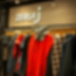 Stylish apparel display at Zeruj Pendik